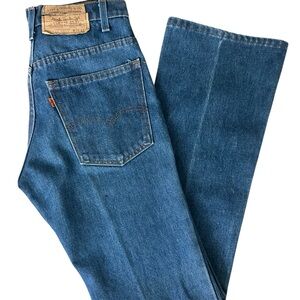 Levis Vintage 80s Tab 575 Orange Tag Made in USA Jeans Denim 28x32 Men’s